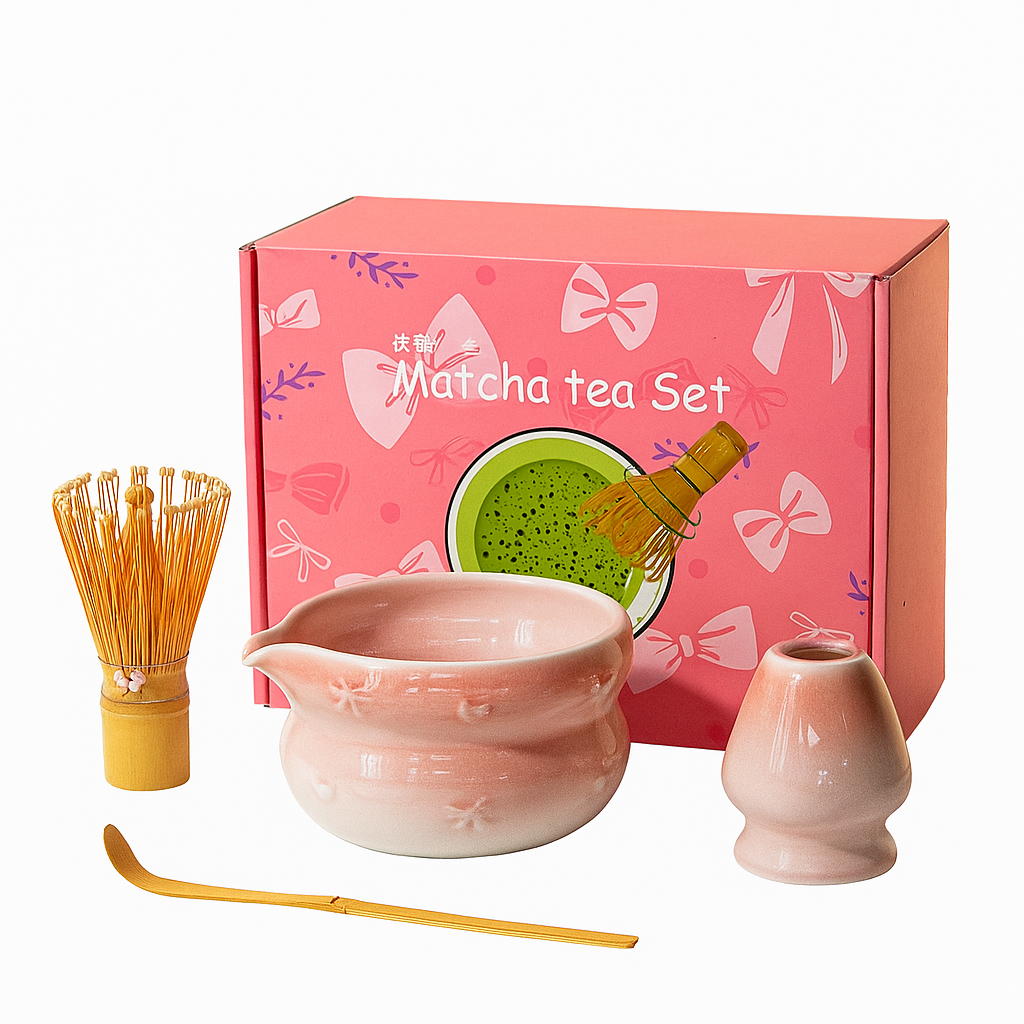 kit te matcha rosa sin fondo